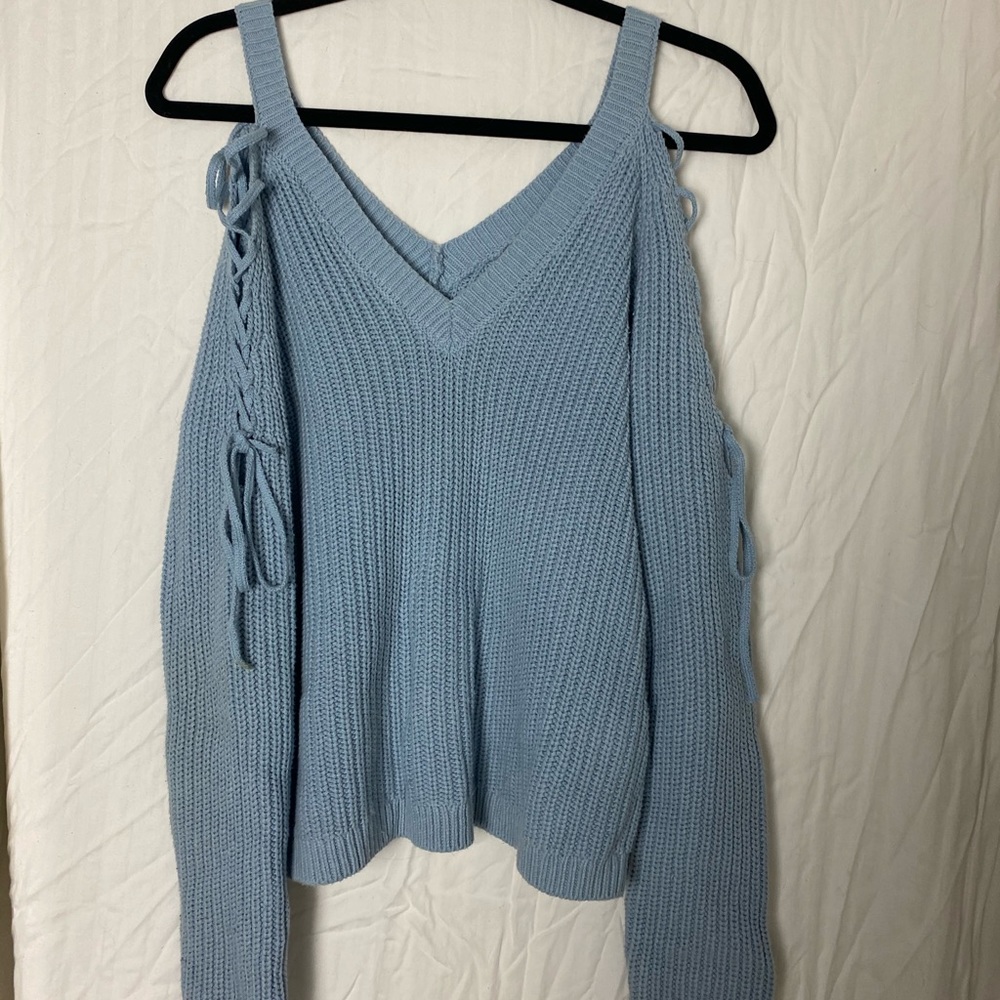 Blue Knitted Pacsun Sweater